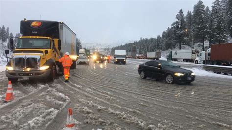 I-80 road conditions truckee - TRUCKEE, Calif. — Eastbound Interstate 80 is open in Central Truckee after a crash early Wednesday involving several big rigs. California Highway Patrol said to expect heavy traffic in the area.